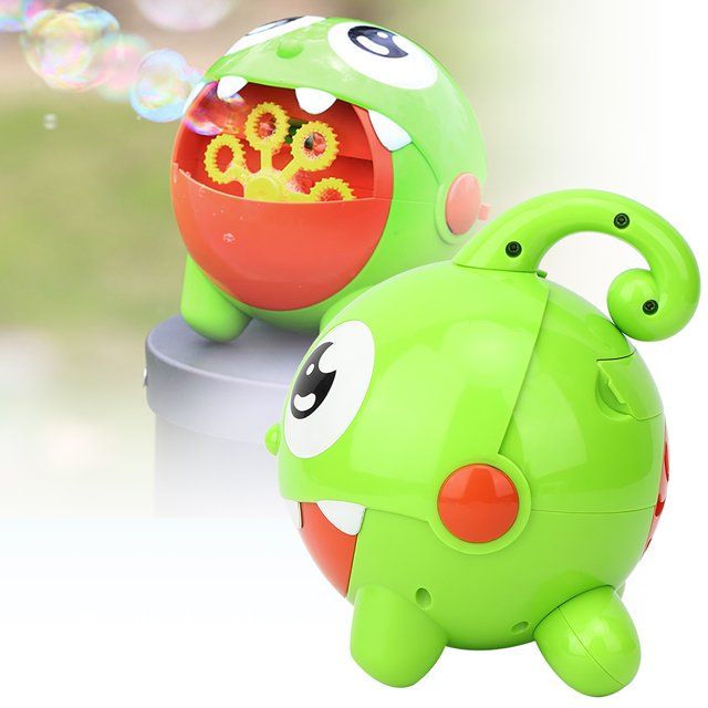 Jouet à Bulles pour Enfants, Jouet à Bulles Extérieur Rechargeable, Machine à Bulles Électrique, pour Enfants Vert