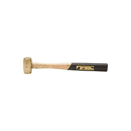 UPC: 0855707004000 | ABC Hammers ABC1BW 1 Lb. Brass Hammer With 12 In. Wood Handle