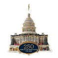 thumbnail image 3 of 250th Anniversary USA Ornament for Patriotic Christmas Decorations - Acrylic Glass Patriotic Christmas Ornaments - United States 250 Years American Anniversary Bell Ornament, Veterans Day Gifts, 3 of 6