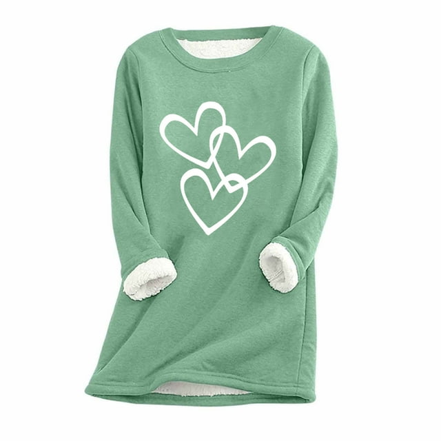 Birdeem Womens Large Loose Raglan Top Thickened and Velvet Lamb Wool Warm Underlay