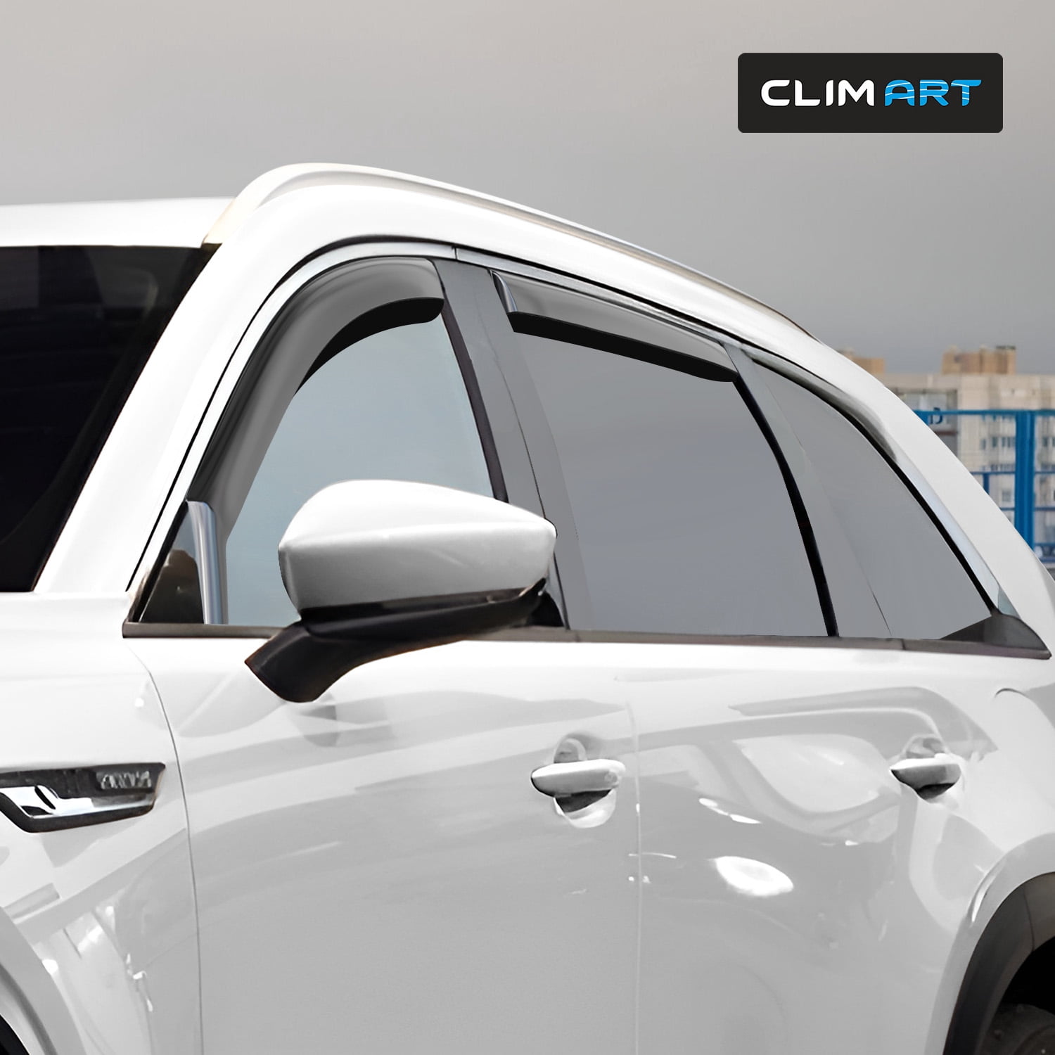 CLIM ART in-Channel Incredibly Durable Rain Guards for Mazda CX-90 2024-2026, Original Window Deflectors, Vent Window Visors, Vent Deflector, 4 pcs. - 624458