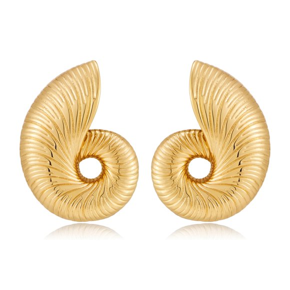 Arete NEPULOY Boho Espiral Caracola 2.5x1.7 cm