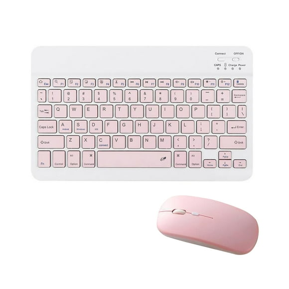 FlyFlise Tablet Wireless Keyboard and Mouse Combo Ultra-slim Design Rechargeable Battery for Smartphone Tablet Compatible with iPhone iPad Computer Support System MASOS iOS Windows