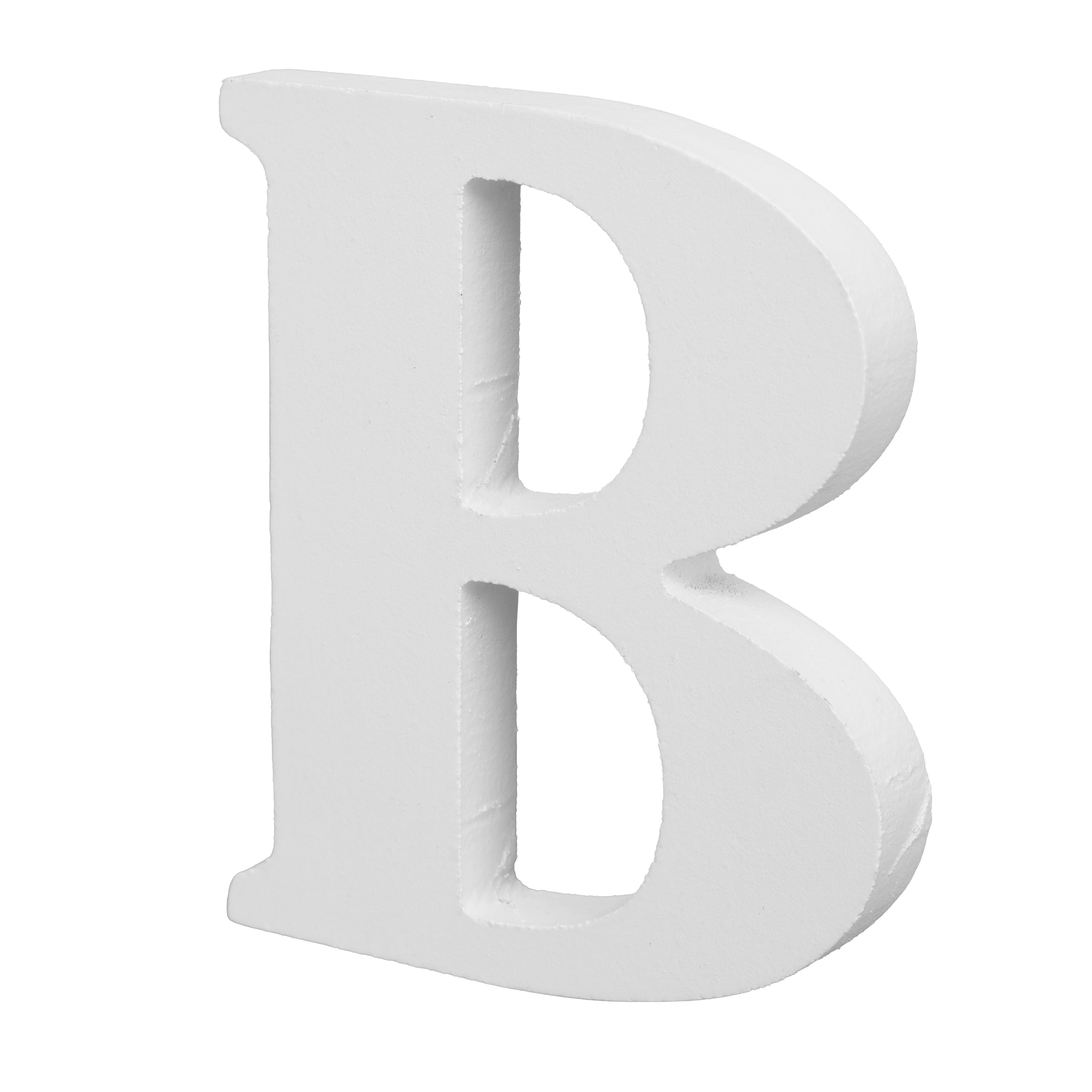 Hello Hobby 3" White Wood Letter B