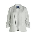 thumbnail image 5 of Scoop Women's and Women’s Plus Ultimate ScubaKnit Relaxed Blazer with Scrunch Sleeves, Sizes XS-4X, 5 of 5