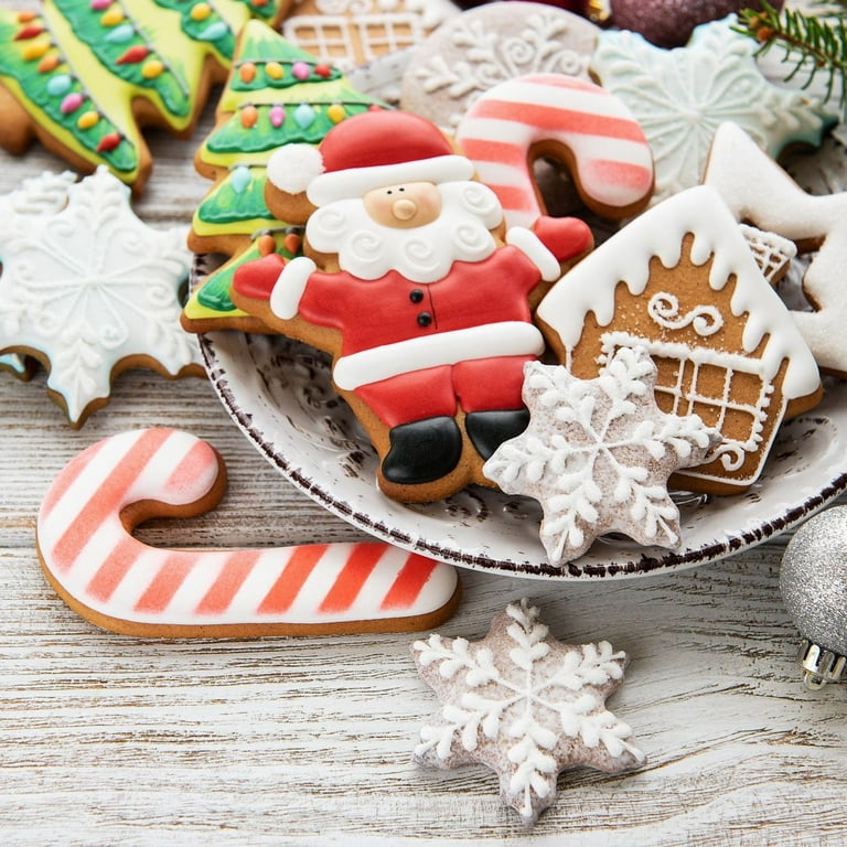 GQDIN Large Christmas Cookie Cutters, Holiday Cookie Cutters Shape