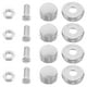 thumbnail image 4 of 2 paquetes Tornillos de matrícula de acero inoxidable Tornillos de etiqueta de automóvil a prueba de desgaste para sujetar el marco de la placa de la matrícula, 4 of 5