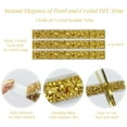 thumbnail image 2 of Wrapables 3 Yards Self Adhesive Resin Rhinestone Ribbons, Glittery Bling Tape Strips for DIY Crafts Wedding Party Decoration (3 Rolls), Gold, 2 of 4