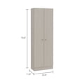 thumbnail image 5 of CoSoTower 2-Door Storage Tall Cabinet White Washed Oak, 5 of 7