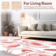 thumbnail image 2 of ODIKA 2'x3' Machine Washable Non-Slip Area Rug, Chic Abstract Swirl Design in Gentle Blush Tones High Traffic Rug, Pink, 343638, 2 of 7