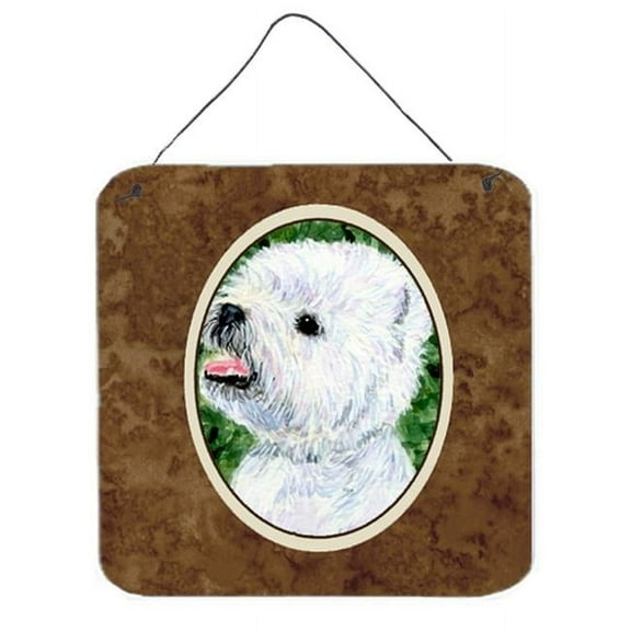 Westie Aluminium Metal Wall Or Door Hanging Prints
