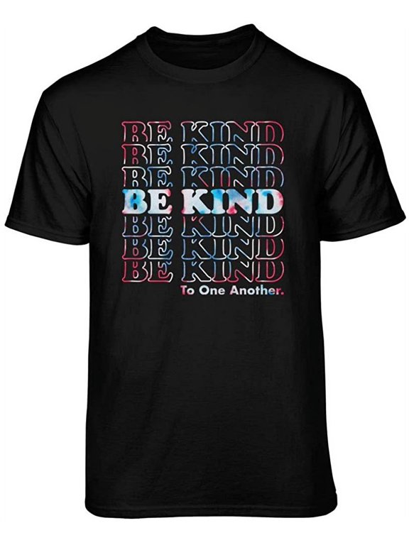 Be Kind Repeat Graphic T-Shirt (3XL - Standard Fit, Black USA)