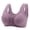 Purple bras for women, variant on Wycnly Bras for Women,Womens Sports Bras,Wireless Bras for Women Comfy Breathable Knitted Front Closure Bralettes Plus Size Full Coverage Seamless Push up Bra