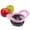 Magenta, variant on Apple Slicer and Corer, Attached Safety Cover, Cuts 16 Thin Apple Slices, Red