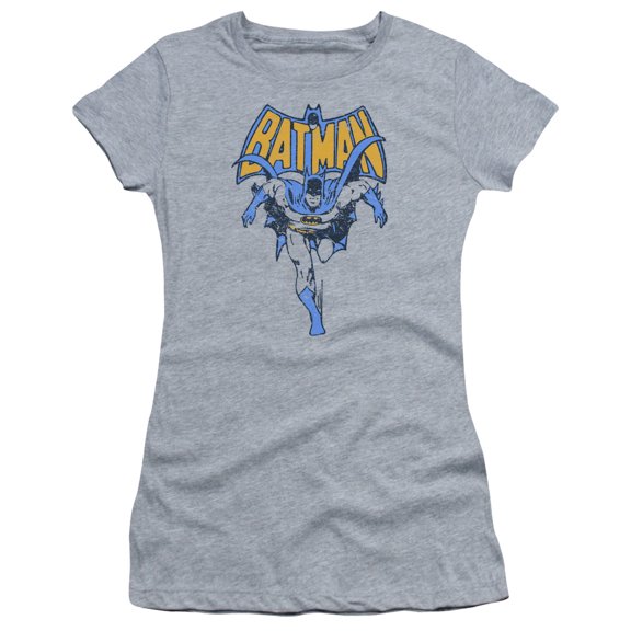 Batman - Vintage Run - Juniors Teen Girls Cap Sleeve Shirt - Medium