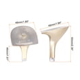 thumbnail image 2 of Uxcell 1par de reemplazo de reparación de tacones 1.89"x2.36" tacón alto DIY para zapatos de mujer, tono dorado, 2 of 5