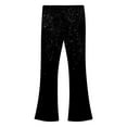 thumbnail image 5 of BFHHYA Girls' Fleece-Lined Flared Legging Pants High Waist Slim-Fit Pants Trendy Warm Bell Bottom Pants for Yoga & Sports(5-16Y), 5 of 6