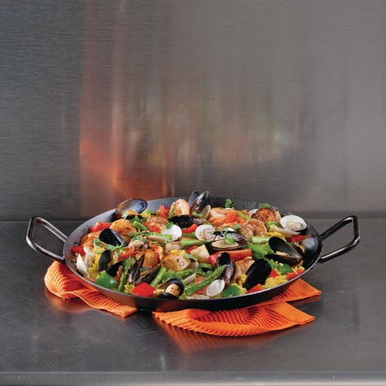 Lodge 15 Inch Carbon Steel Skillet, CRS15, with double loop handles