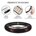 thumbnail image 6 of Lsque Five Nights At Freddy'S Pattern Elastic Stretch Steering Wheel Cover,Universal 15 inch, Microfiber Breathable Ice Silk, Anti-Slip, Odorless, Easy Carry, 6 of 7