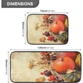 thumbnail image 2 of SKYSONIC Autumn Mini Pumpkins Kitchen Rugs 2 Pieces, Berries Chestnuts Vintage Floor Mat Room Area Rug Washable Carpet Perfect for Living Room Bedroom Entryway, 2 of 7