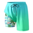 thumbnail image 2 of Womens Swim Shorts with Compresssion Liner 2026 Summer Casual Elastic Waist Leopard Print Board Shorts with Pockets Beachwear, 2 of 3