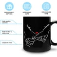 thumbnail image 3 of Personalized Mug Valentine’s Day Gifts For Him Her - Hand Couple Love With Custom Name Coffee Mug 11oz - Unique Gifts For Boyfriend Girlfriend Husband Wife, Couple Anniversary, 3 of 5