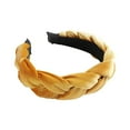 thumbnail image 2 of Pxiakgy Knotted Headbands for Women Wide Turban Headband Yoga Exercise Ribbing Hair Hoop Hair Bands Accessories Velvet Headband Women's Wide Padded Headband for Women and Girls Yellow One Size, 2 of 4