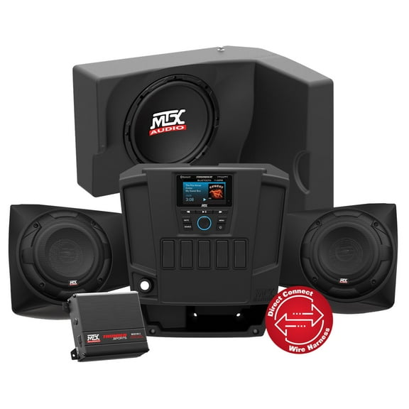 MTX Audio RANGERSYSTEM2 - Two Speaker, Dual Amplifier, and Single Subwoofer Polaris RANGER Audio System