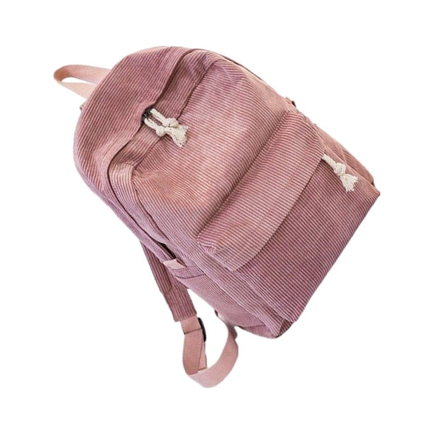 Qarigey de terciopelo, forro de poliéster de Color sólido, cremallera fácil de combinar, escolar universitaria para Mochilas Rosa