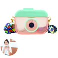 thumbnail image 4 of Straw Cup Cartoon Camera Design Heat Insulation Water Kettle with Shoulder Strap Leak-proof Shoulder Carrying Water Container for Outdoor Children Kids, 4 of 9