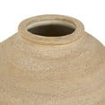thumbnail image 4 of DecMode 11" Wide Textured Beige Porcelain Ceramic Vase, 4 of 14