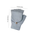 thumbnail image 4 of USB Guantes Punto Calefactados Flip Top Mittens Sin Deslizamiento para Hombres Mujeres (gris Claro), 4 of 5