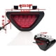 thumbnail image 2 of piezas de luces traseras para automóvil, luces de circulación diurna estilo F1, luces traseras rojas de 12 LED, luces antiniebla, luces de freno triangulares, luces de seguridad de estacionamiento,, 2 of 5