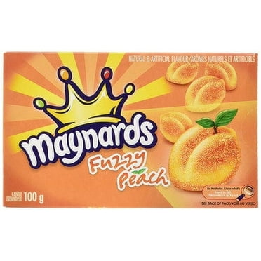 Maynards Fuzzy Peach Candy Boxes, 100g/3.5oz, 12pk {Imported from Canada}