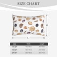 thumbnail image 3 of Plush Throw Pillow Covers, Conch Shell No.J929 Pillow Cases with Invisible Zipper, Breathable Microfiber Pillow Cases Standard Size for Sleeping Bedroom Sofa Living Room 20x30, 3 of 5