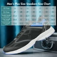 thumbnail image 6 of Hawkwell Men's Big Size Plus Size Casual Lightweight Walking Sneakers Sports Shoes US Size 13 14 15 16 17 18 19,Black,US 17, 6 of 6