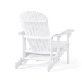 thumbnail image 6 of JONPONY Outdoor Folding HDPE Adirondack Chair, Patio Seat, Weather Resistant, White, 6 of 10