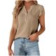thumbnail image 1 of Fiudx Ofertas Flash Del Día Solo En Línea Tops Casuales para Mujer Blusas de Trabajo de Negocios Camisas con Botones Camiseta de Manga Corta con Cuello En V, 1 of 5