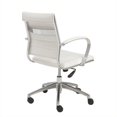 thumbnail image 3 of Eurostyle Axel Chaise Basse de Bureau avec des Bras en Blanc, 3 of 6