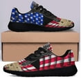 thumbnail image 3 of Black Labrador Dog American flag Shoes Sneakers Black Size 11.5, 3 of 7