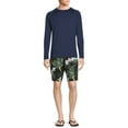 thumbnail image 4 of George Men's Long Sleeve Rash Guard with UPF50+, up to Size 5XL, 4 of 5