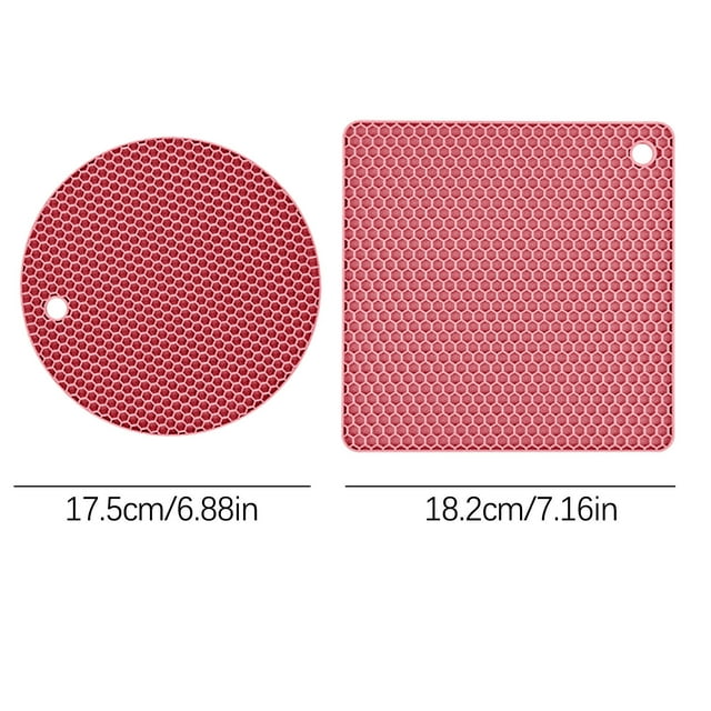 Birdeem Mat Set Silicone Heat Insulation Table Mat Kitchen Pot Scalding Mat Kitchen Mat Casserole Mat Oven Heat Insulation Mat