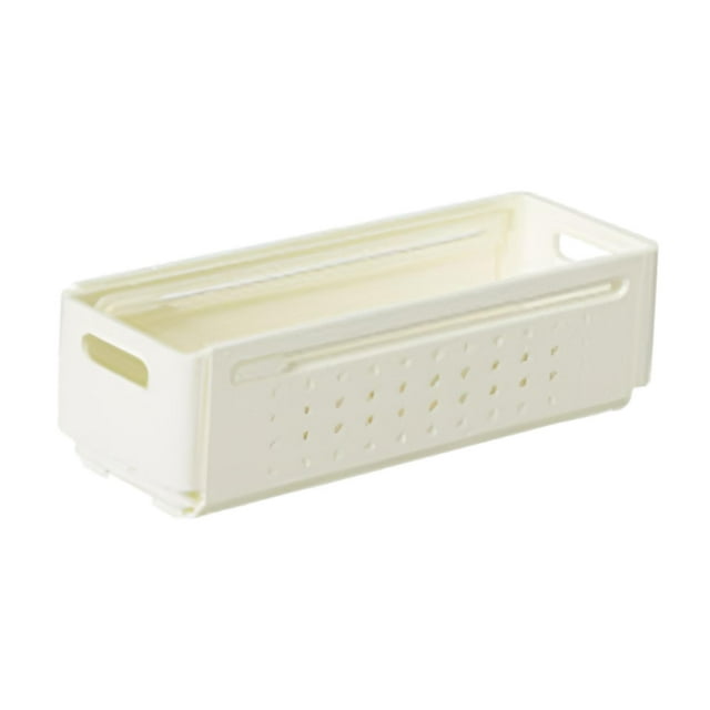 stanreset Retractable Drawer Storage Box Sturdy Expandable Tabletop Pantry for White Dresser Large White Small