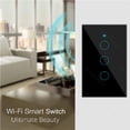 thumbnail image 6 of WiFi Smart wall Light Switch Glass Screen Touch,Alex Voice Control 1/2/3/4 Gang, 6 of 19