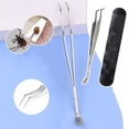 thumbnail image 2 of QHUDLV 2 in 1 Tick Remover, Stainless Steel Tick Removal Tool Professional Tick Tweezer Tick Shovel for Pet, Humans, Dogs, Cats, Horses, 2 of 9