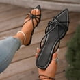 thumbnail image 3 of Eltusu Women Flat Slide Sandals, No Slip Breathable Open Toe Summer Beach Sandals Shoes Black Size 6, 3 of 7