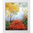 thumbnail image 1 of Gercken, Graham 20x24 White Modern Wood Framed Museum Art Print Titled - Autumn Track, 1 of 4