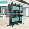 thumbnail image 7 of Folding Chair Cart for 84 Chairs - Heavy-Duty Table & Chair Storage Rack, 800 lb Capacity, Durable Double Folding Trolley for Easy Transport & Organized Storage, Perfect for Events & Venues, 7 of 7
