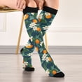 thumbnail image 5 of FORMRS Womens Knee High Socks Casual Long Thick Travel Daily Wear, 1 Pair, Orange Fruit, 5 of 6