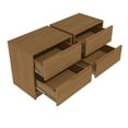 thumbnail image 4 of Kappesberg Brooklyn Set of 2 Modern Nightstands with Drawers – Golden Oak, Ideal for Adults & Teens, 4 of 7